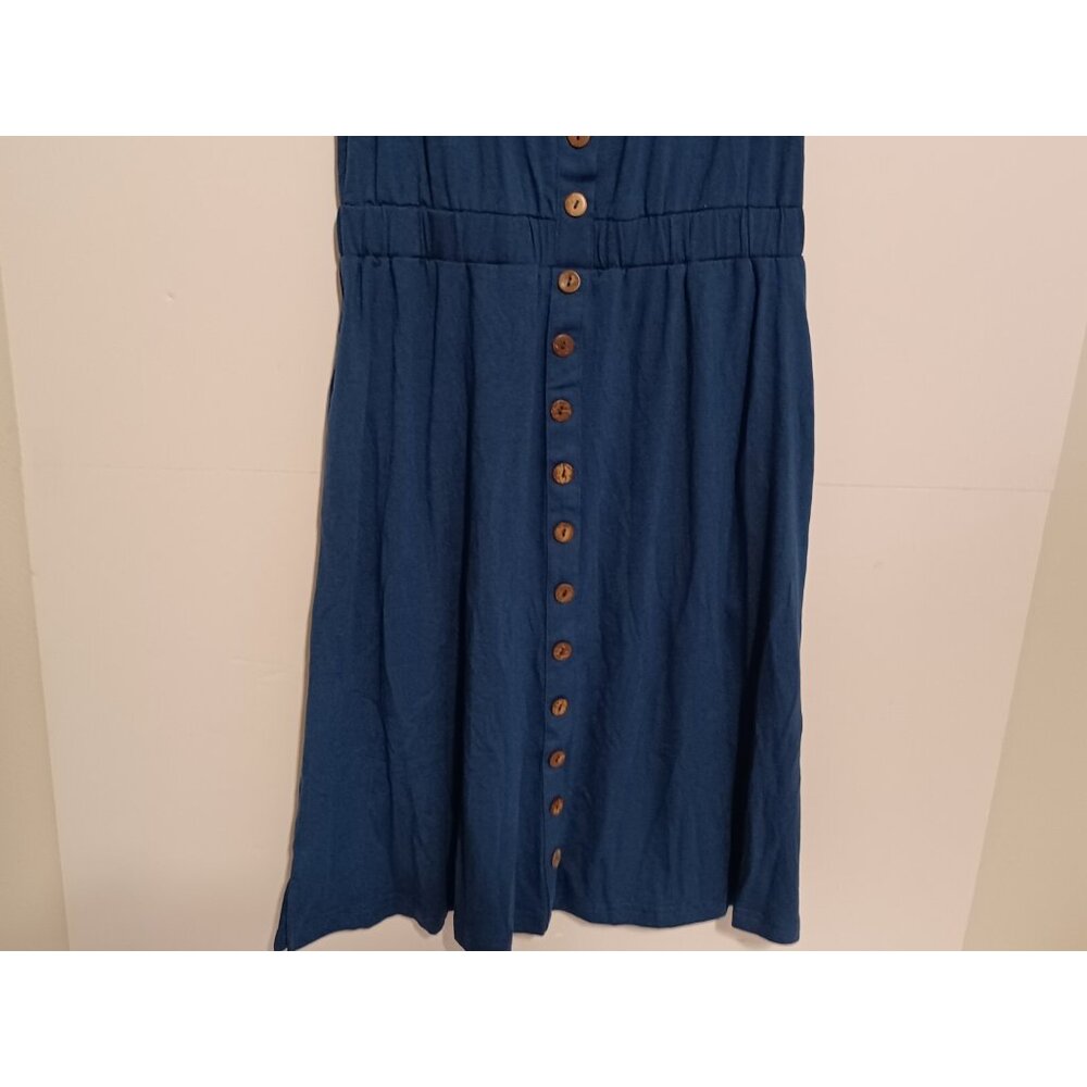 BTFBM Women Summer Sleeveless Tank Mini Dress, Blue, S - Picture 2 of 6